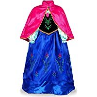 Los mejores  - JerrisApparel Niña Princesa Anna Disfraz Fiesta de Cosplay Vestido